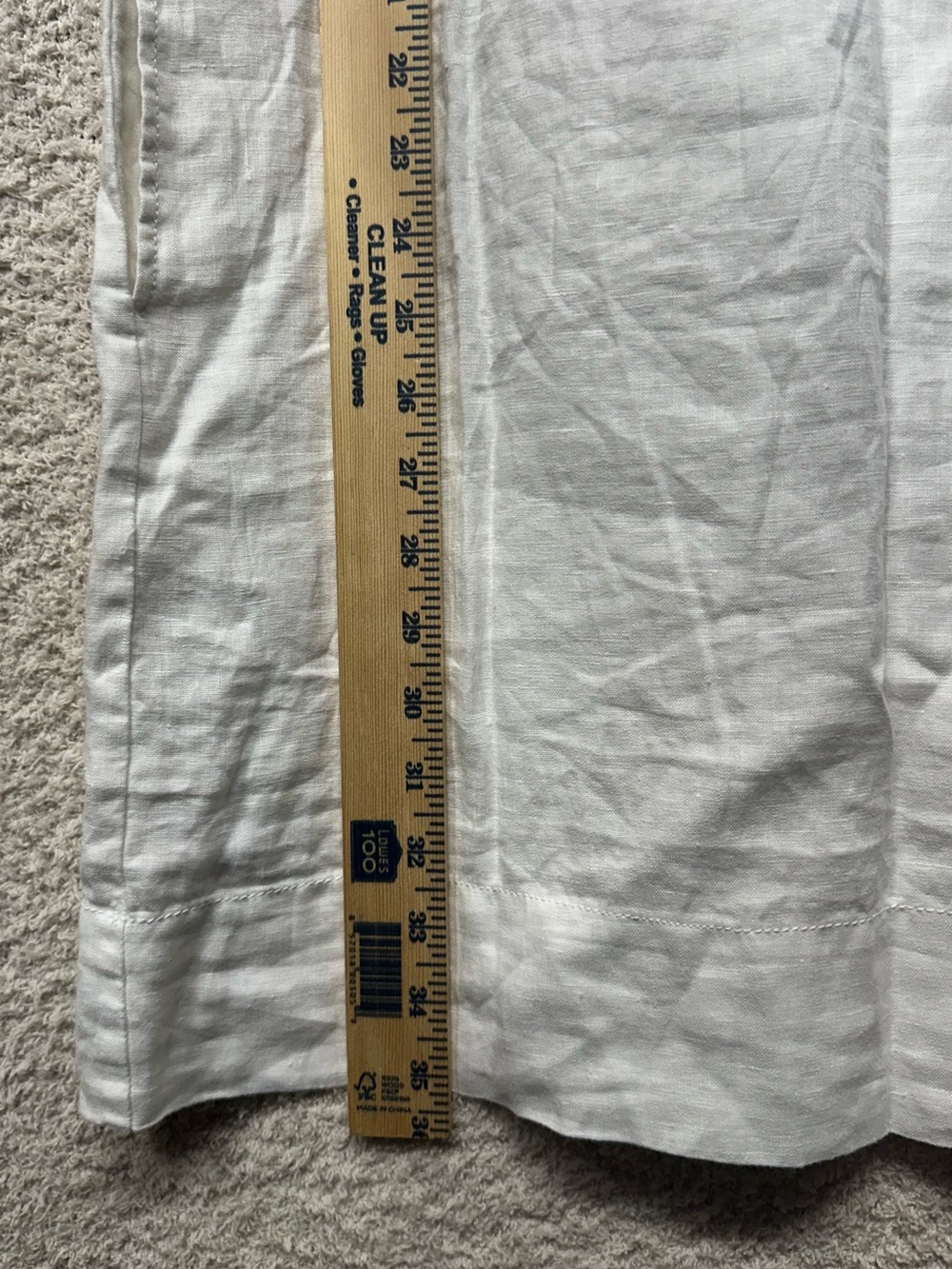 Tommy Bahama White Linen Dress Size Small Sleeveless V Neck Relaxed Shift Dress - Picture 9 of 9